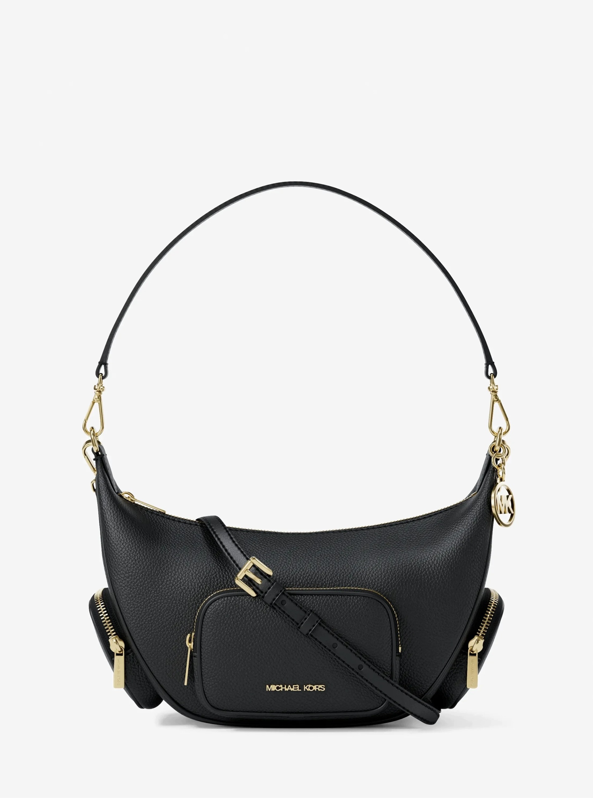 Michael Kors Dámská Kabelka Z Přírodní Kůže Bez Vzoru Černá Qaa