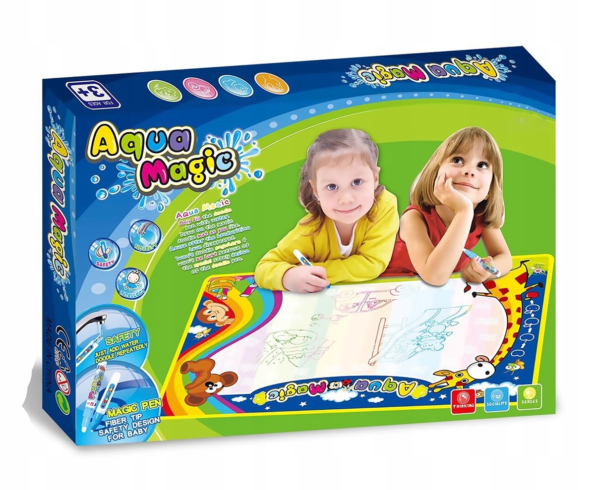 MATA WODNA DO MALOWANIA WODĄ DUŻA 75x50 cm AQUA MAGIC EAN (GTIN) 5905698371553