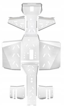 Алюмінієві Нижні кришки Quad Polaris Sportsman 570