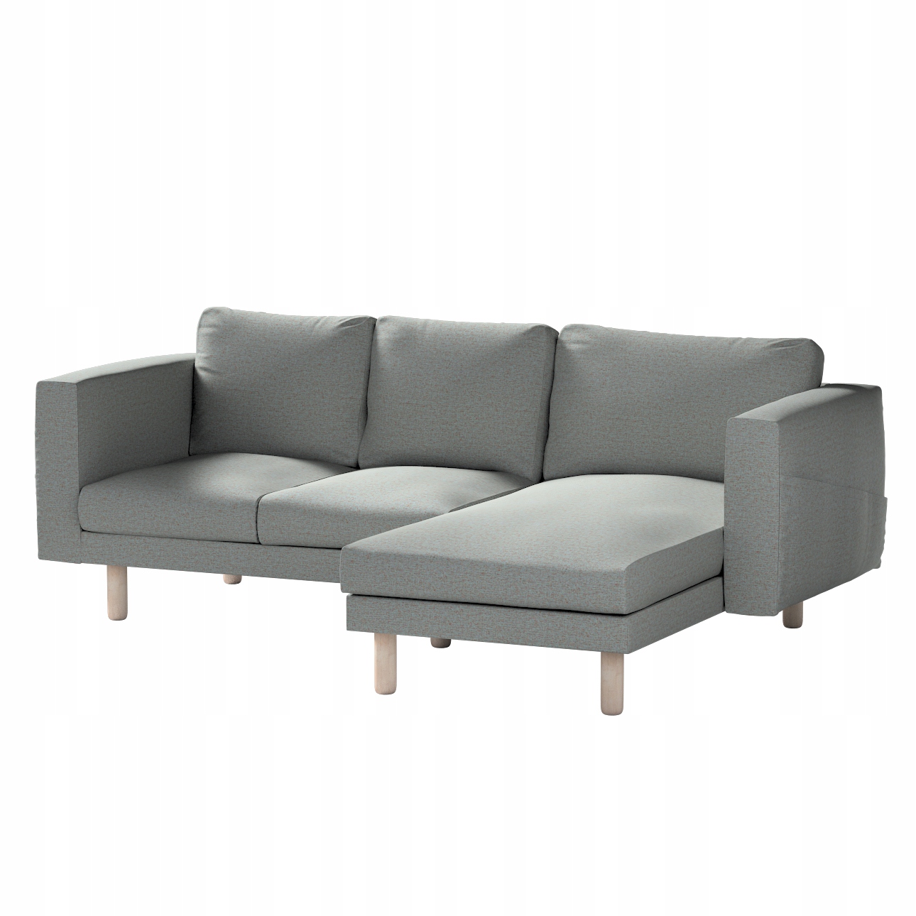 Dekoria potah na pohovku Norsborg pro 3 osoby s lenoškou Ikea, modrý