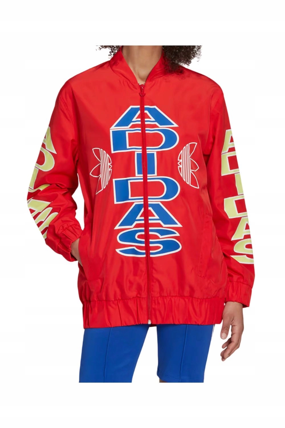 Dámská bunda Adidas Windbreaker přechodová větrovka bez kapuce vel.