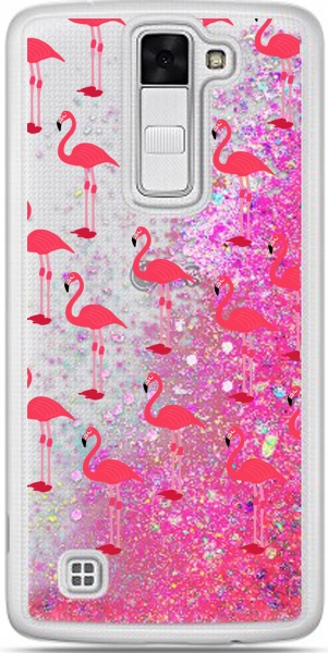 

Etui płynny brokat Flamingi do Lg K8