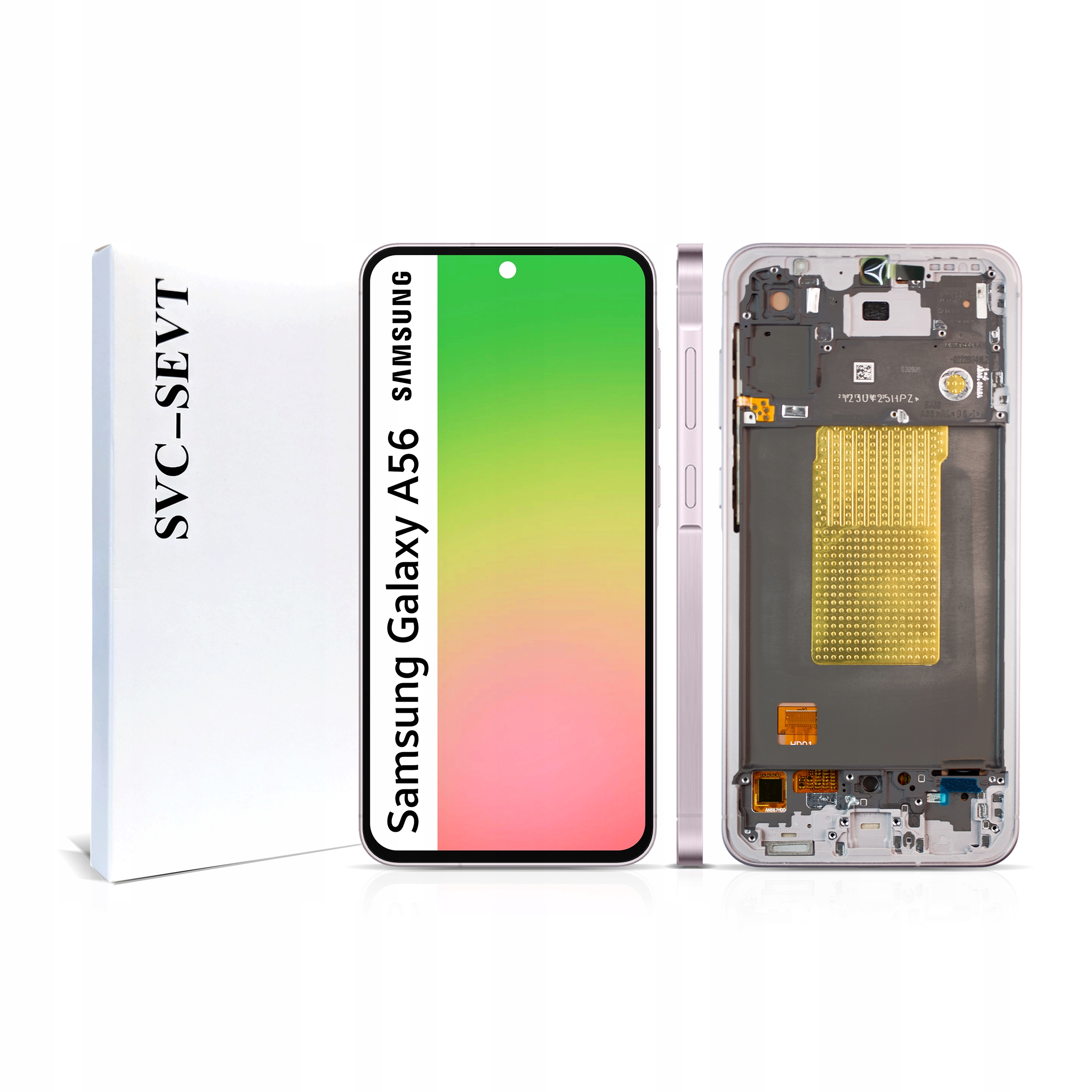 Displej s rámčekom pre Galaxy A56 Oled Display Panel LCD Pink Ružový