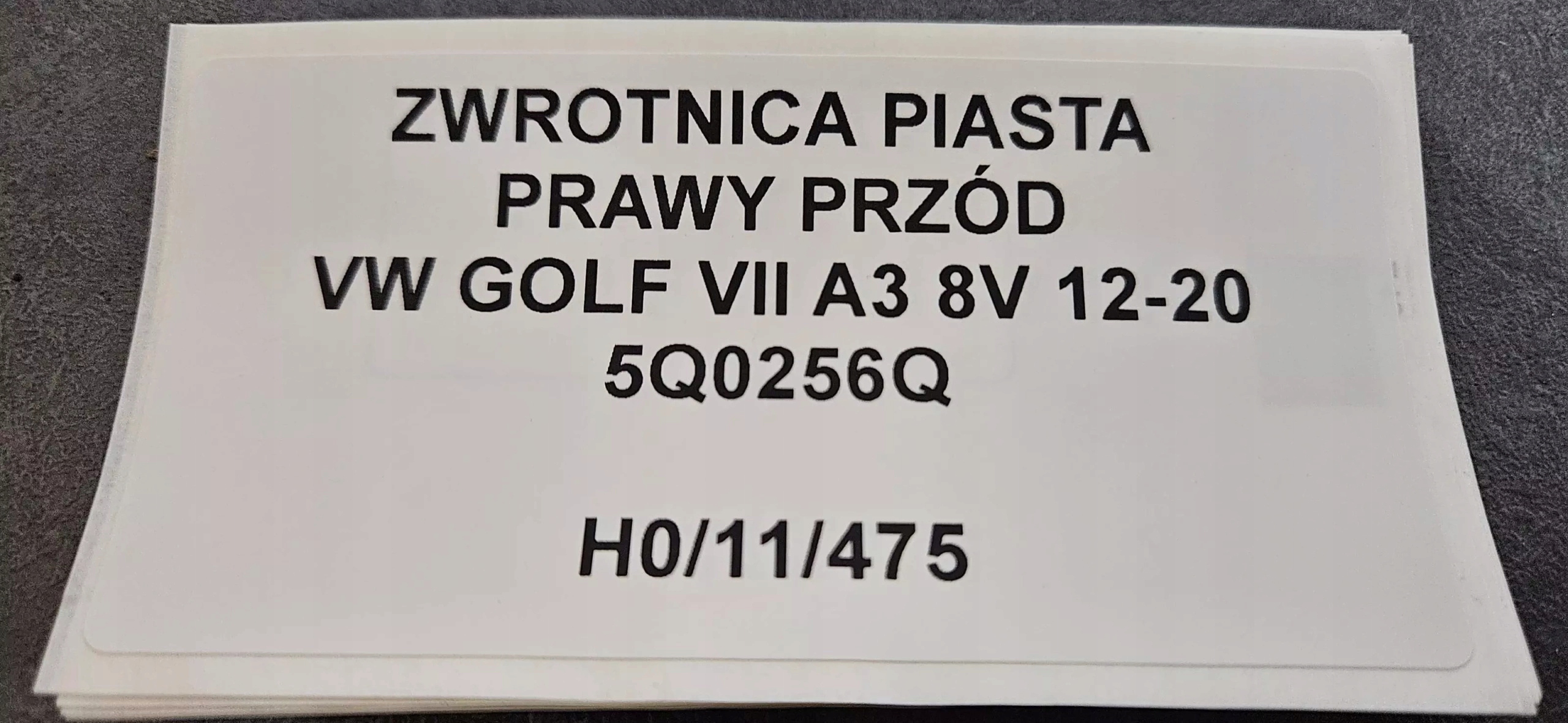 otoč čepu pravý předek VW GOLF VII A3 8V 12