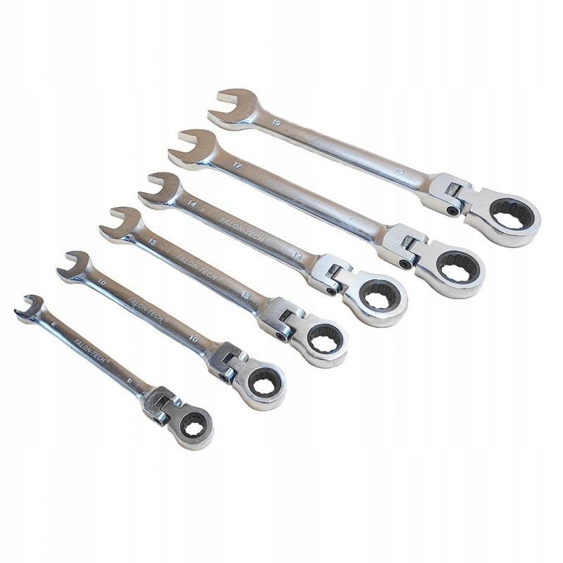 

Klucze Płasko-oczkowe Łamane Grzechotka 6SZT