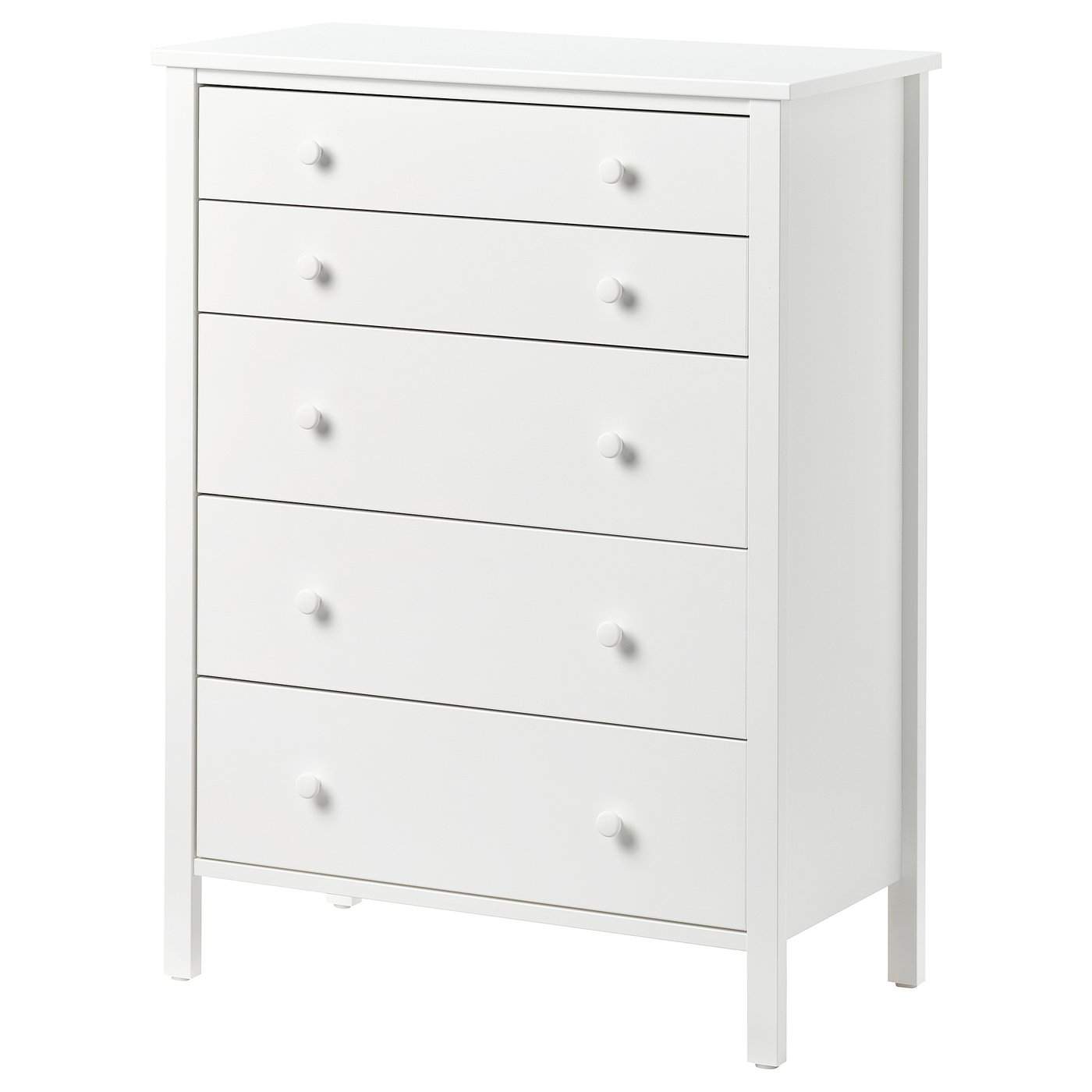Ikea Kilberget Komoda, 5 szuflad, biały, 76x102 cm