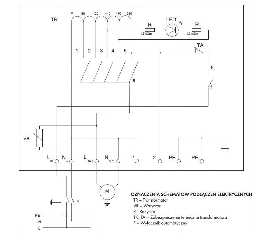 Transformatorowy regulator obrotów HRB HAVACO Moc 690 W