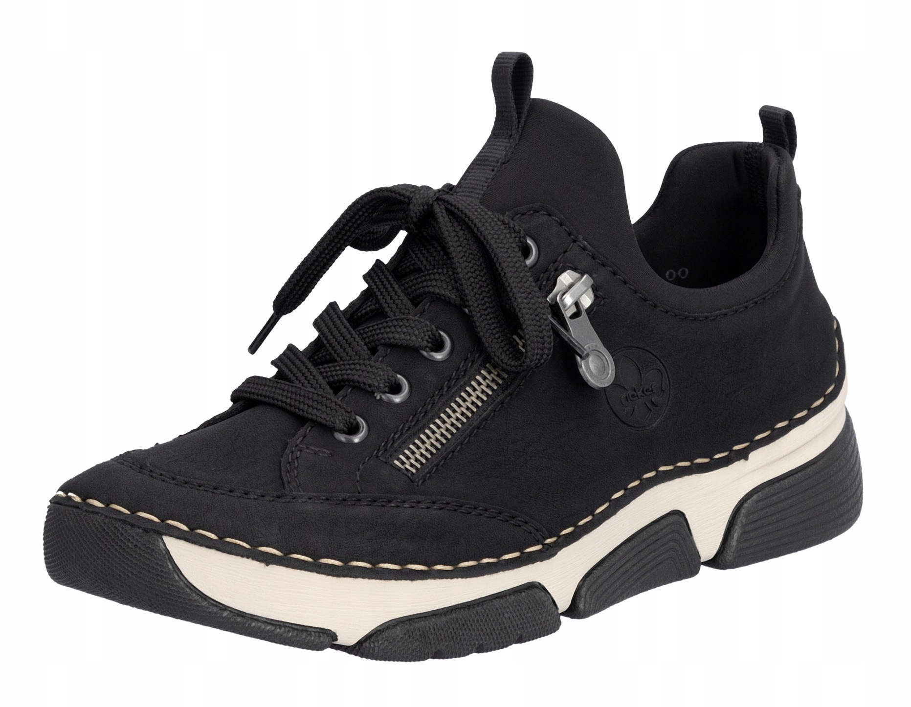 Rieker 45973-00 vel.41 černé polobotky tenisky