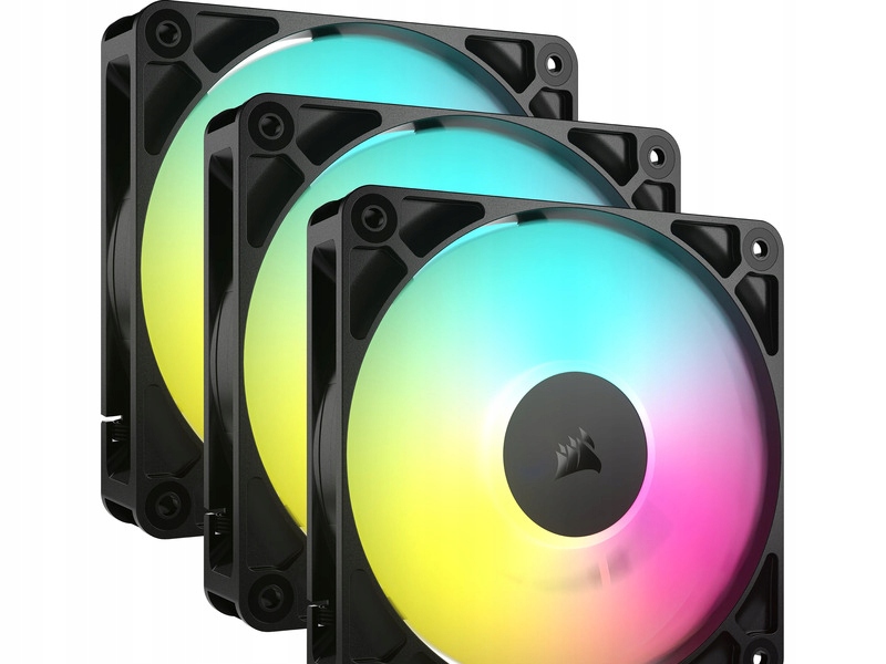 Wentylator Corsair RS120 Pwm Argb Czarny (3 szt.)
