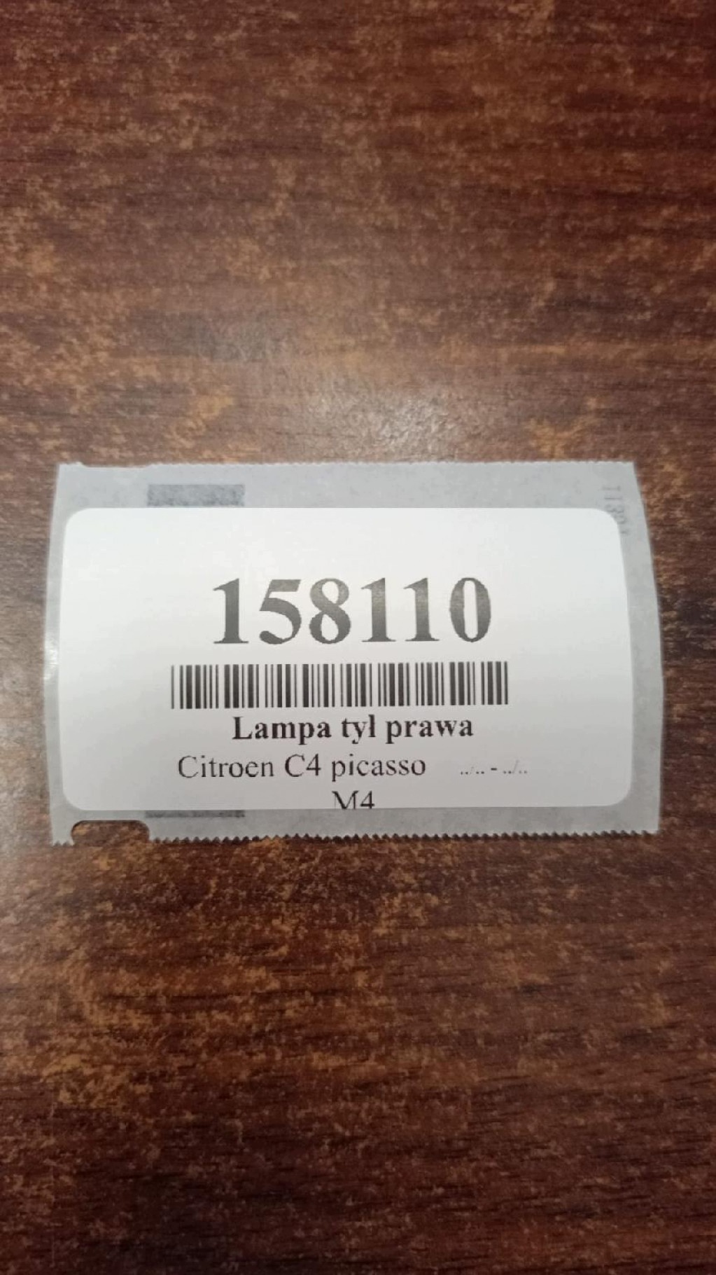CITROEN C4 PICASSO light right rear part 9673164780