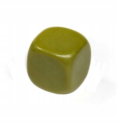 

Kość Kostka K6 16mm Blank Olive Green bez symboli