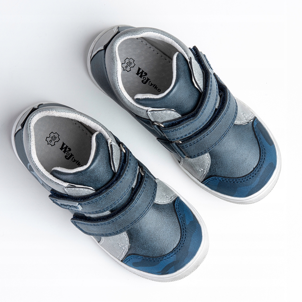 Trzewiki półbuty chłopięce wkł.SKÓRA lekkie miękkie przejściowe Wojtyłko Długość wkładki wew. 18.8 cm