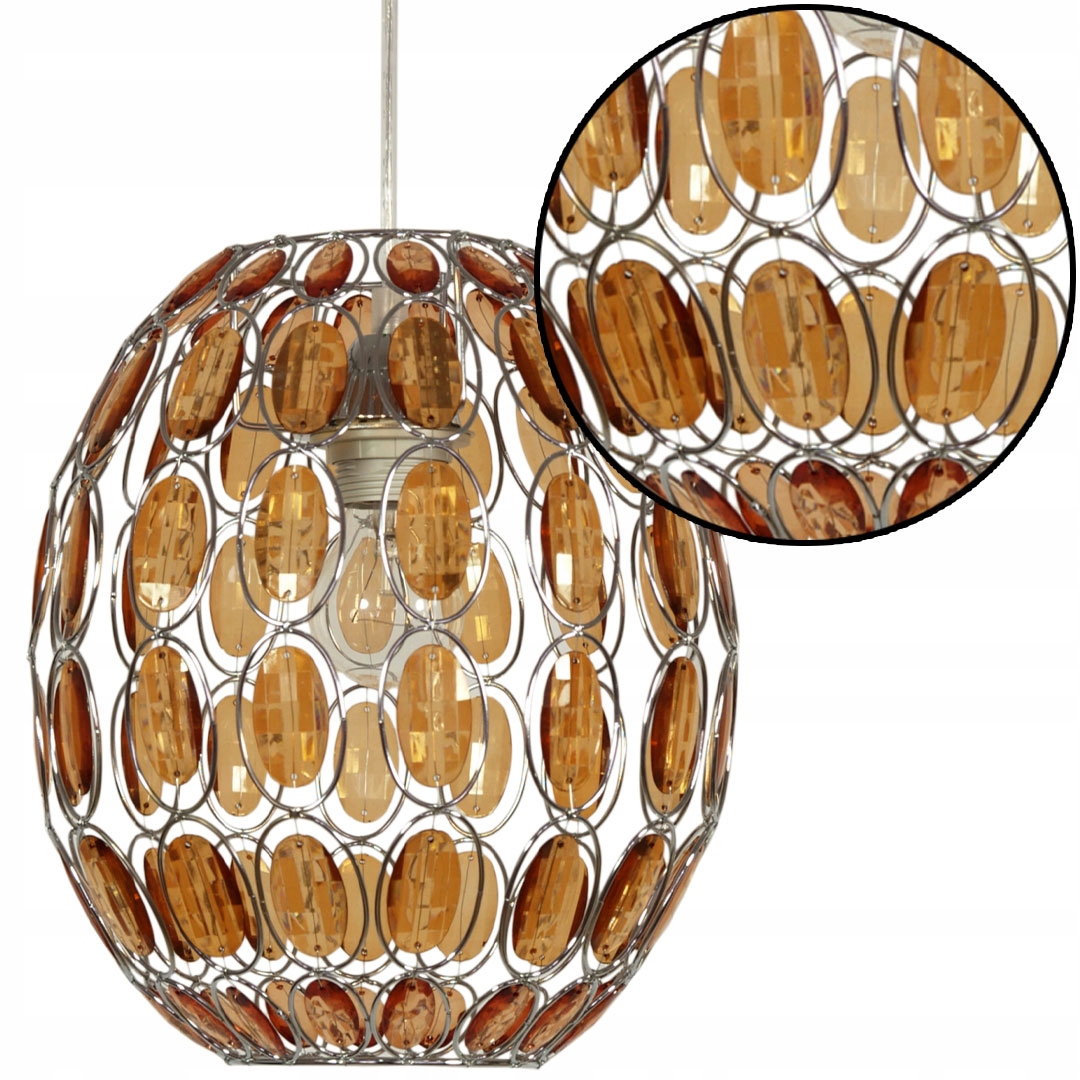 Exkluzivní závěsná Stropní Lampa s Krystalkami