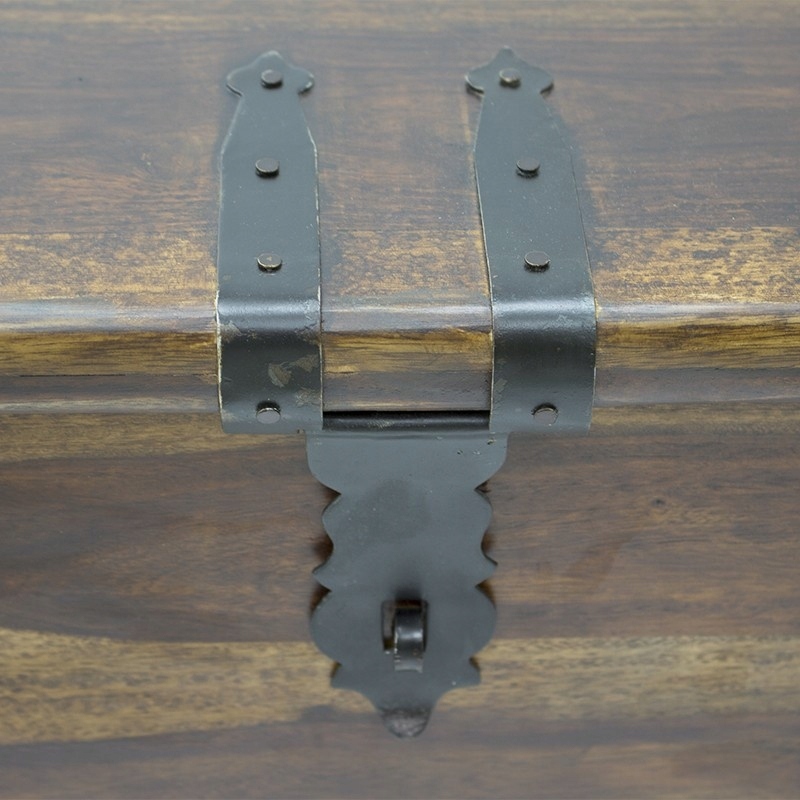 kufer duża drewniana rustykalna skrzynia na wino barek stolik palisander Kolor mebla odcienie brązu