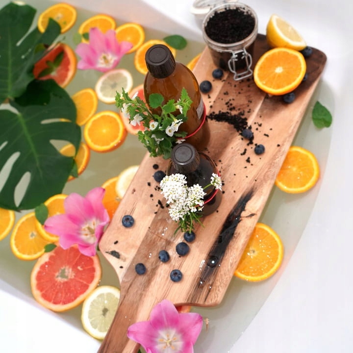 Ogromna kula do Kąpieli 180g - Mandarynka i Grejpfrut Opakowanie folia