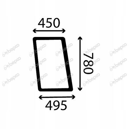 sklo Case Magnum 7110 7120 7130 7140 boční levé