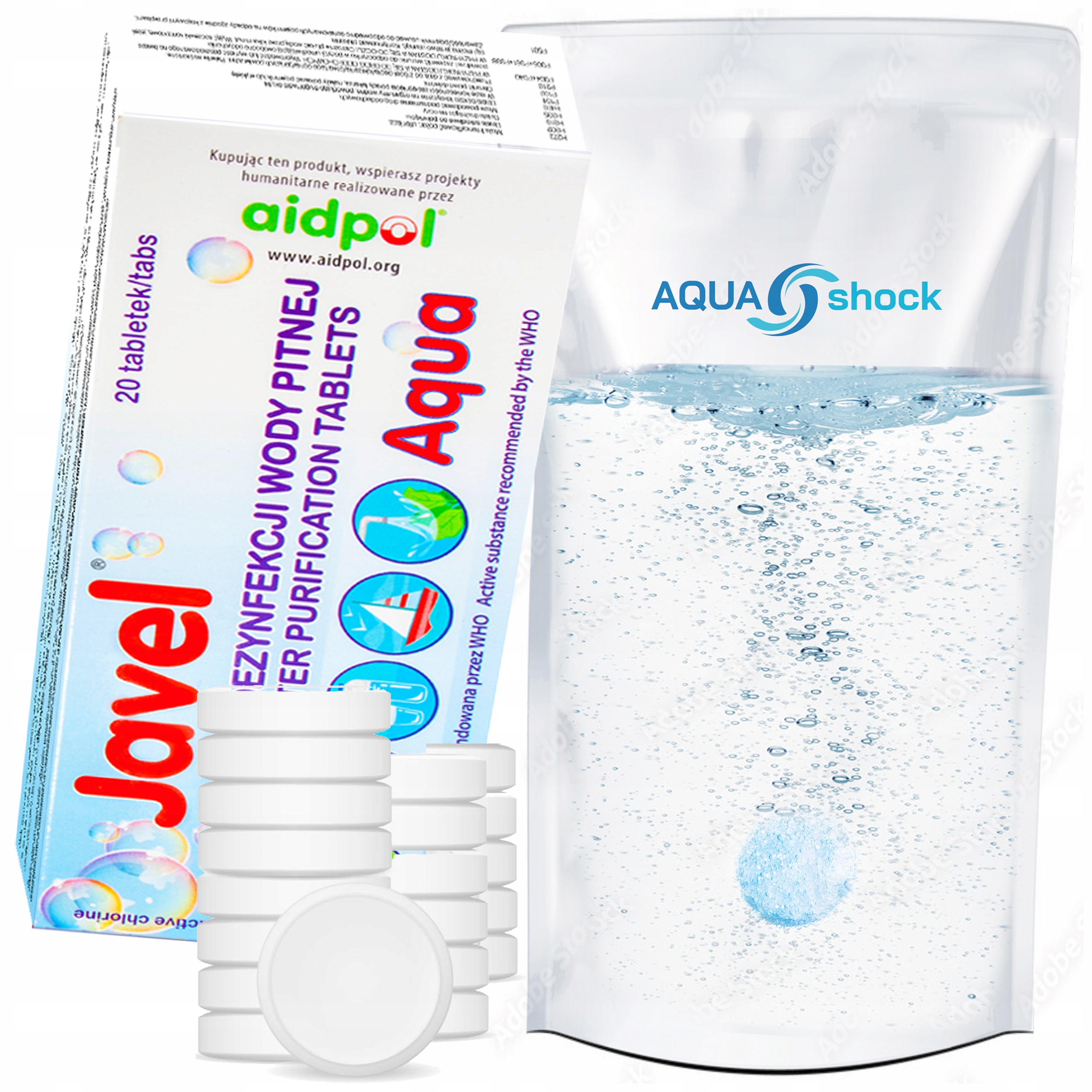 Tabletki do Uzdatniania Wody Pitnej Javel Aqua Box