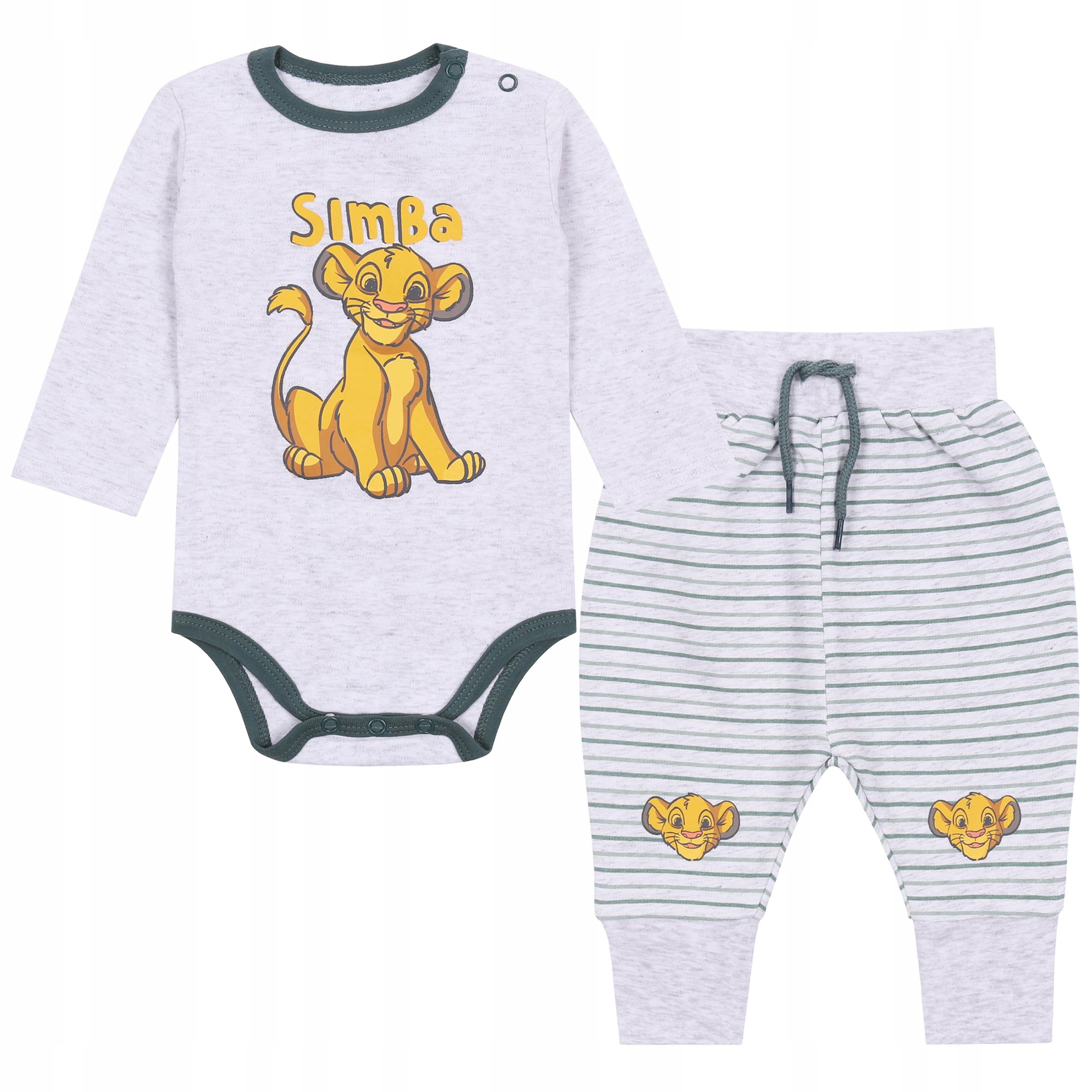 

Szary, komplet niemowlęcy Simba, Król Lew 86 cm