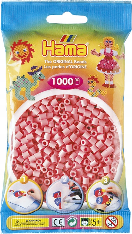 

Koraliki do prasowania Różowe 1000 szt. Hama 06