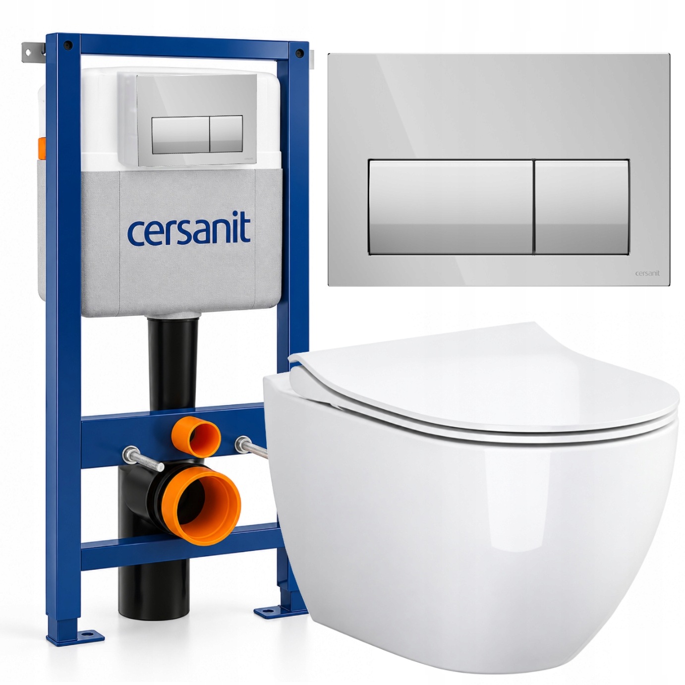 Podomítkový Set Wc 7v1 Rošt Cersanit Muszla Wc Tornado Slim Tlačítko