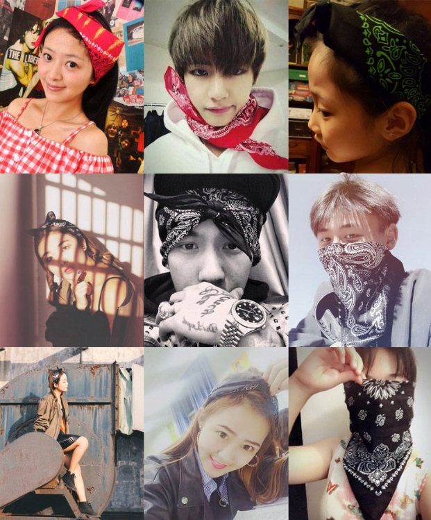 BANDAMKA BANDANA CHUSTKA CHUSTA BANDAMA BIAŁA Płeć uniseks