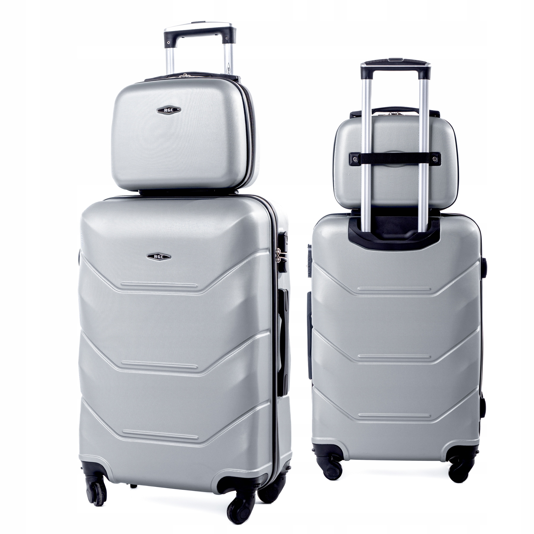 ZESTAW 2w1 DUŻA WALIZKA PODRÓŻNA XXL + KUFEREK KOSMETYCZKA RGL BAGAŻ TORBA Marka RGL
