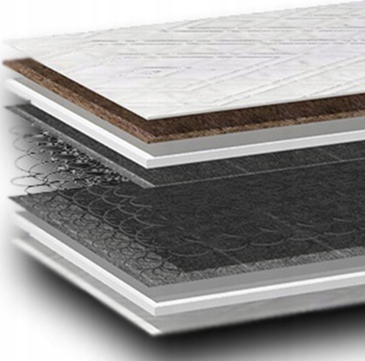 Matrace 160x200 bonell s kokosem Premium 1 9 CM tvrdá proti roztočům H3