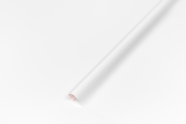 Samolepicí jednobarevná fólie Bílá Matná 45 cm x 15 m