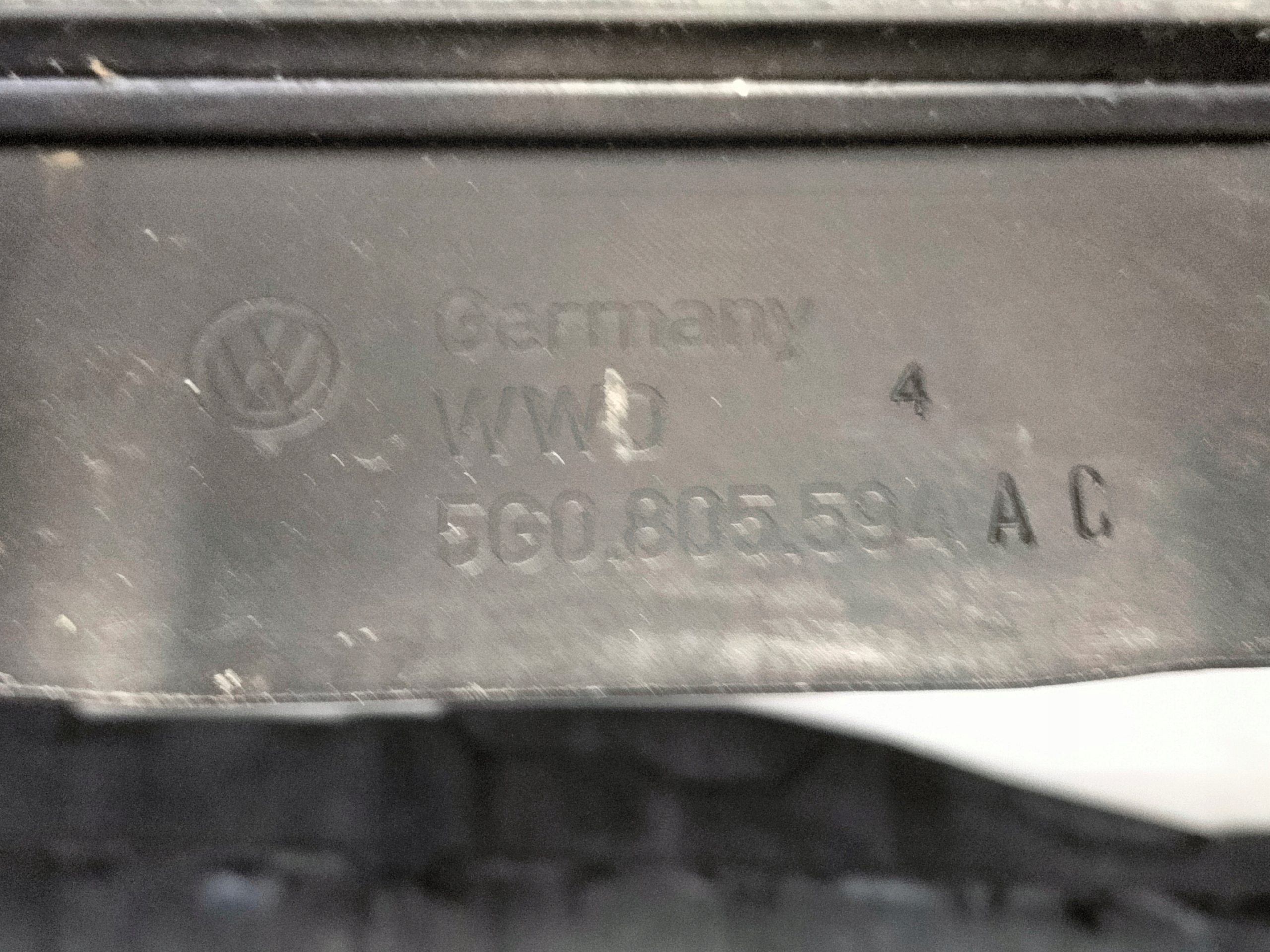 support panel for radiators pillar iron VW GOLF 7 VII 12