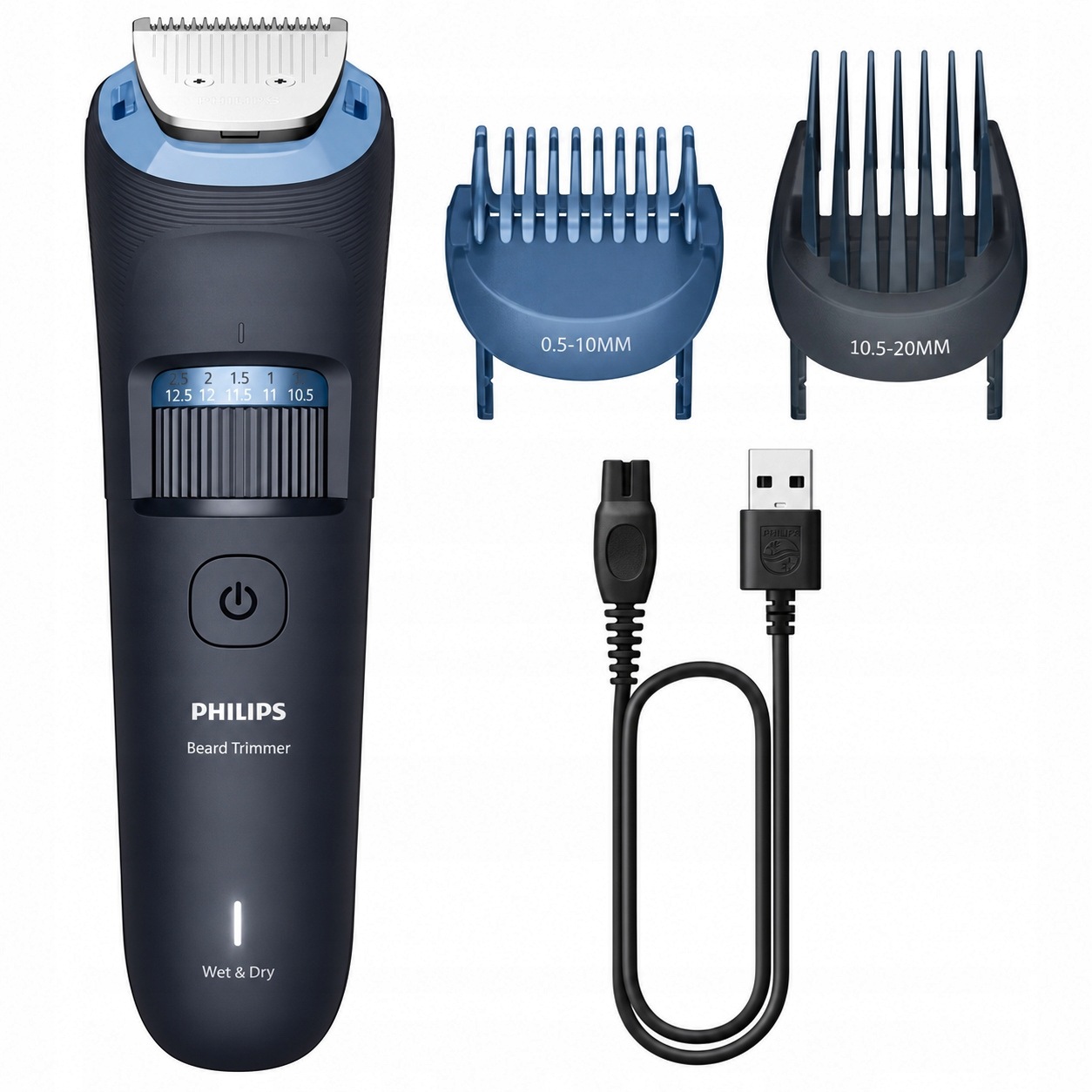 Trymer do brody Philips BT3665/15 Series 3000 40 ustawień 0,5-20mm 80min