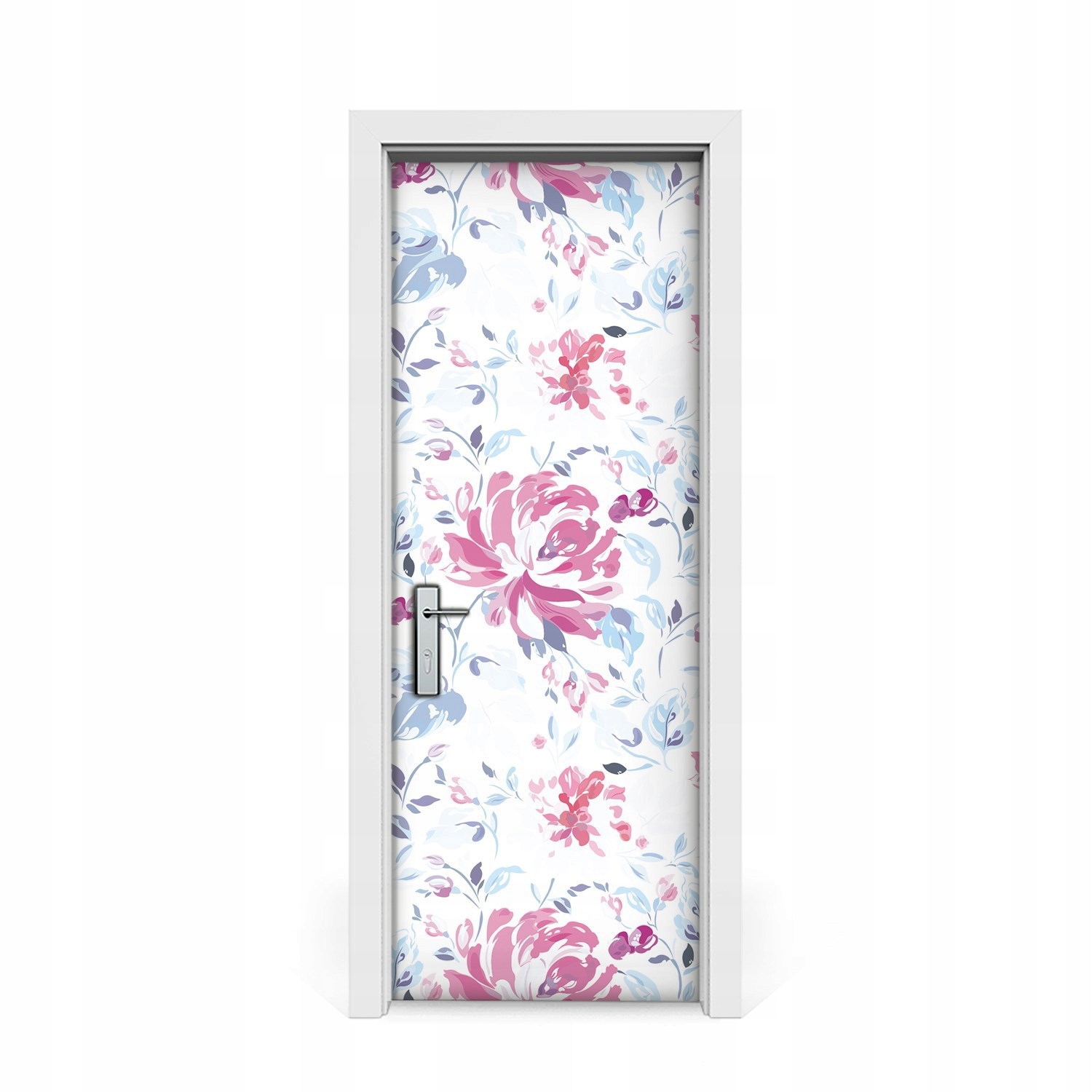 

Naklejka na drzwi okleina Purpurowe kwiaty 75x205