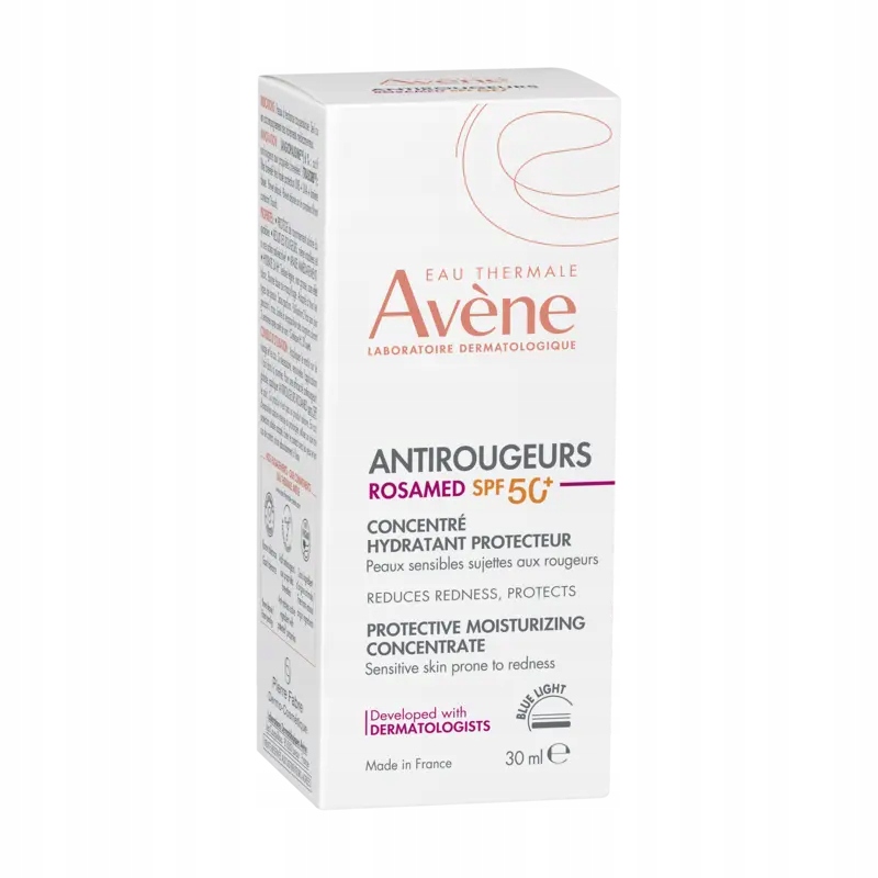 Avene Antirougeurs Rosamed Koncentrat nawilżająco-ochronny Spf 50+ 30 ml