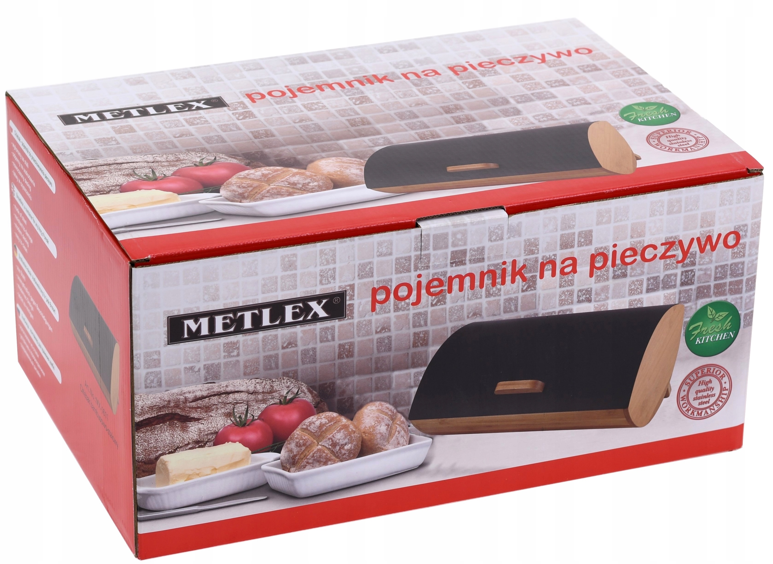 CHLEBAK Pojemnik na PIECZYWO Chleb Bułki COSMIC Marka Metlex