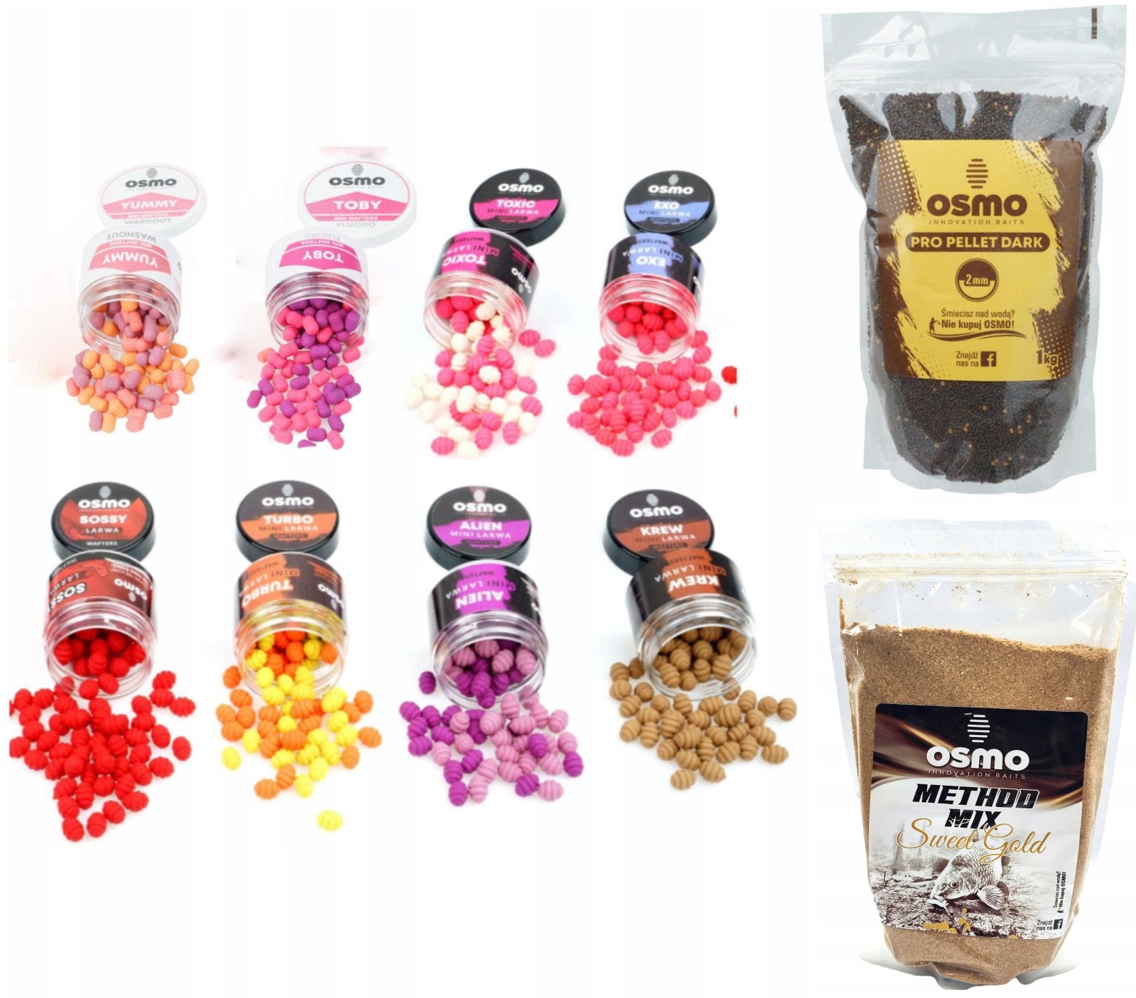 Osmo Zestaw 8x Wafters+zanęta+pellet 2mm