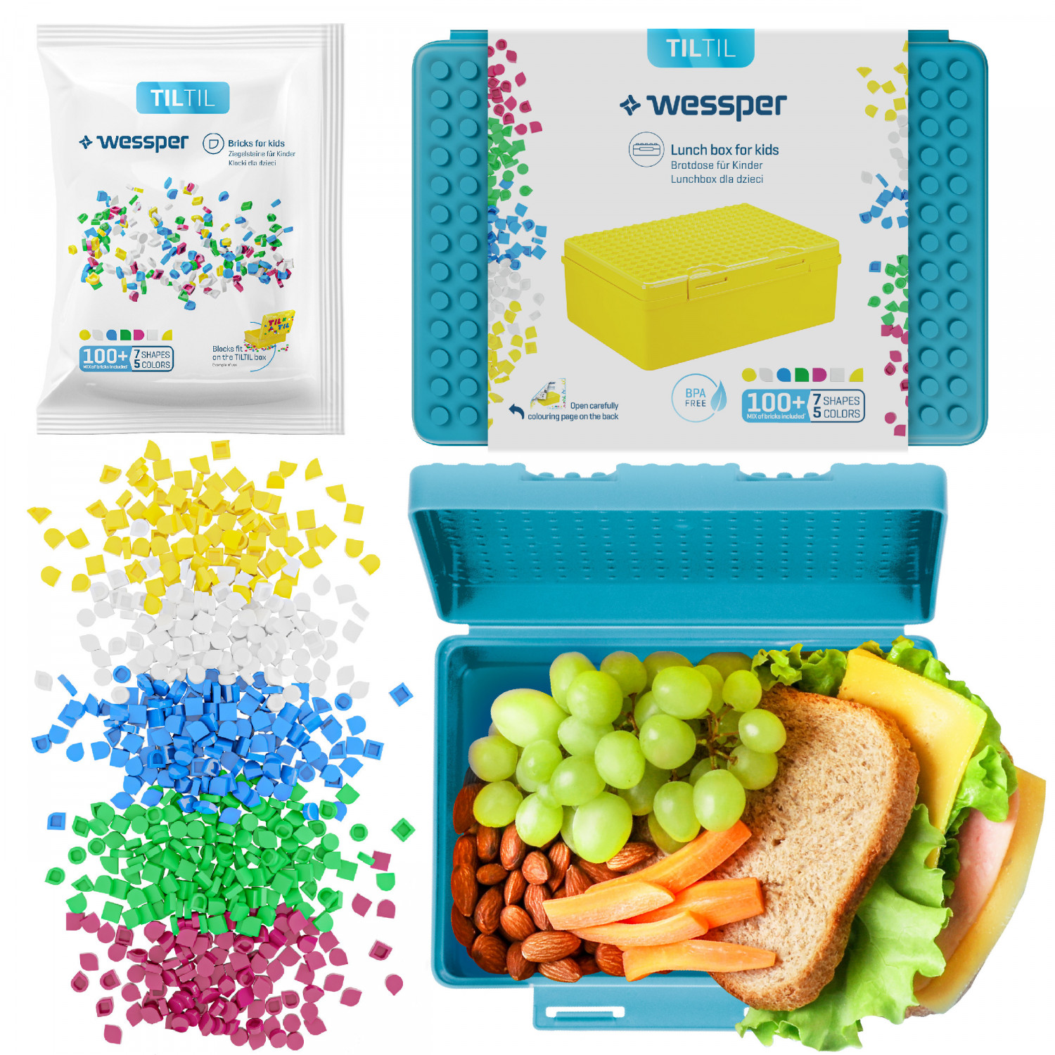 

Lunchbox Wessper Dla Dzieci 100x Klocki Til Til