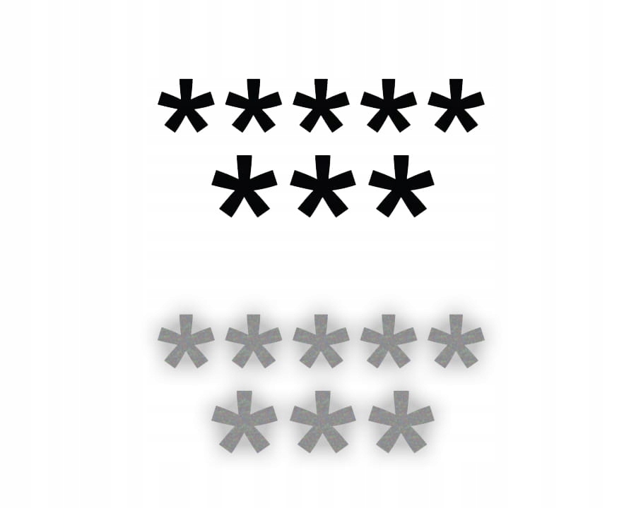 Naklejka ***** *** - na samochód na auto ODBLASKOWA| HOLOGRAM