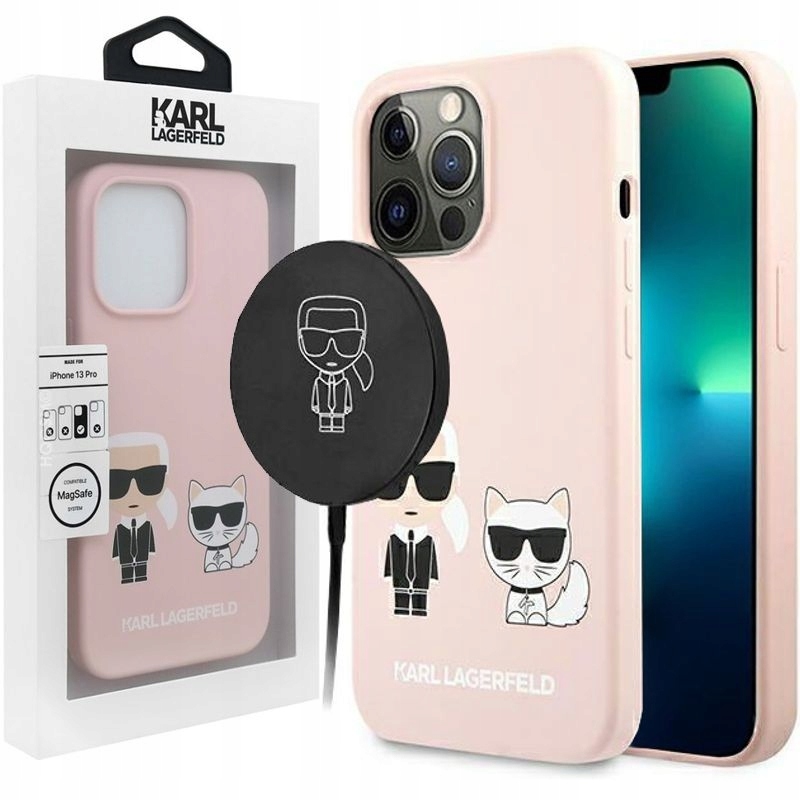 

Etui do iPhone 13 Pro, Karl Lagerfeld Magsafe Róż