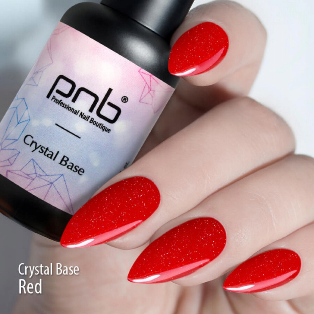Baza Hybrydowa Kamuflująca Odblaskowa PNB UV/LED Crystal Base, Red 8 ml EAN (GTIN) 0076995205911