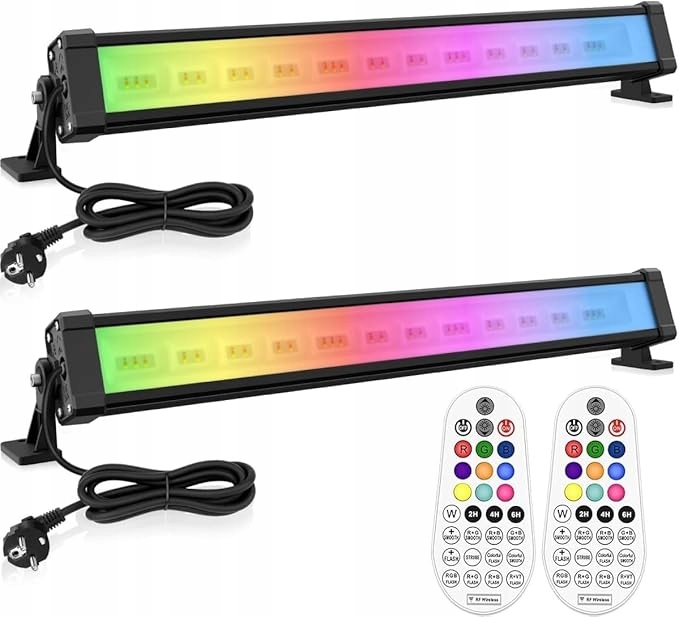 Reflektor LED RGB 42W z pilotem 10 kolorów 30 trybów IP66