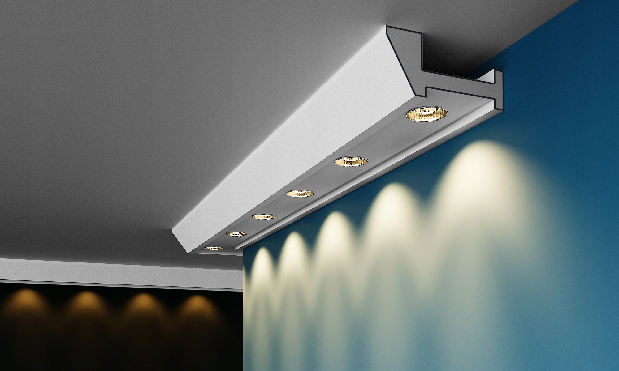 PODWIESZANY SUFIT, HALOGEN, ZABUDOWA SUFITU, LED Marka Luxstyr