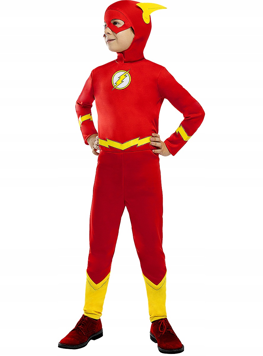 Funidelia Strój Flash dla dzieci 7-9 lat (Oficjalne Warner Bros)