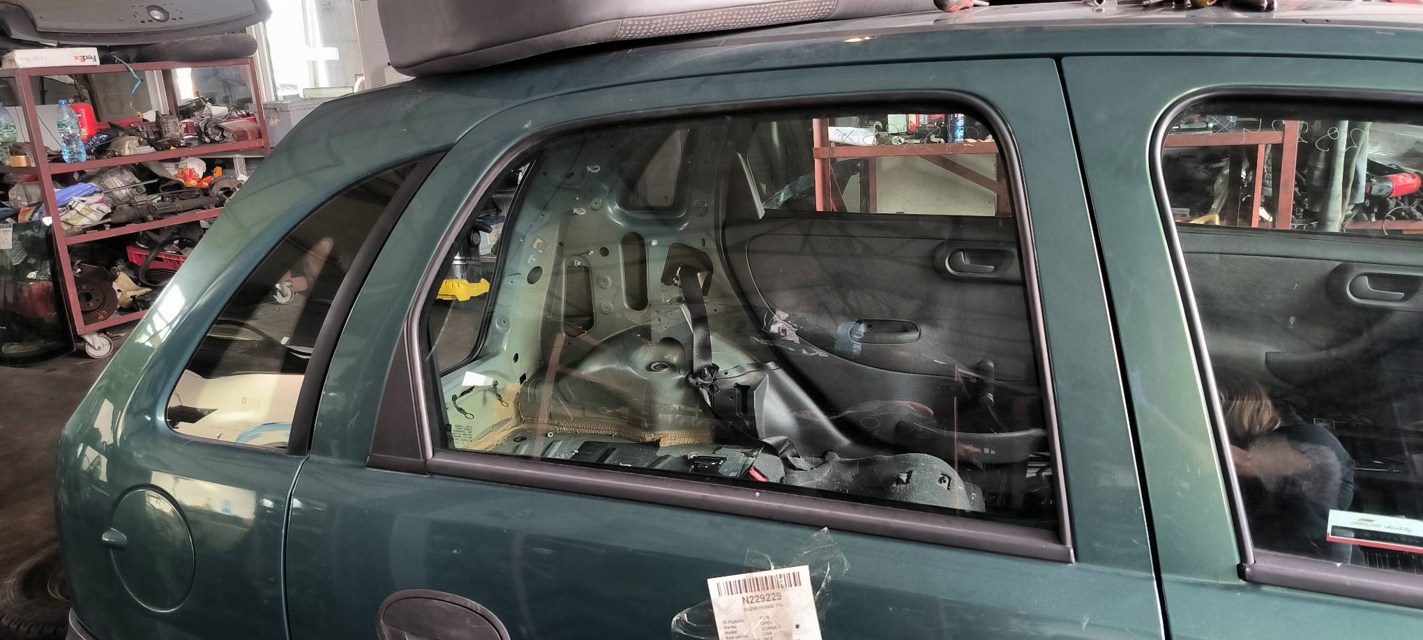 Tür rechts heck 3GU OPEL CORSA C