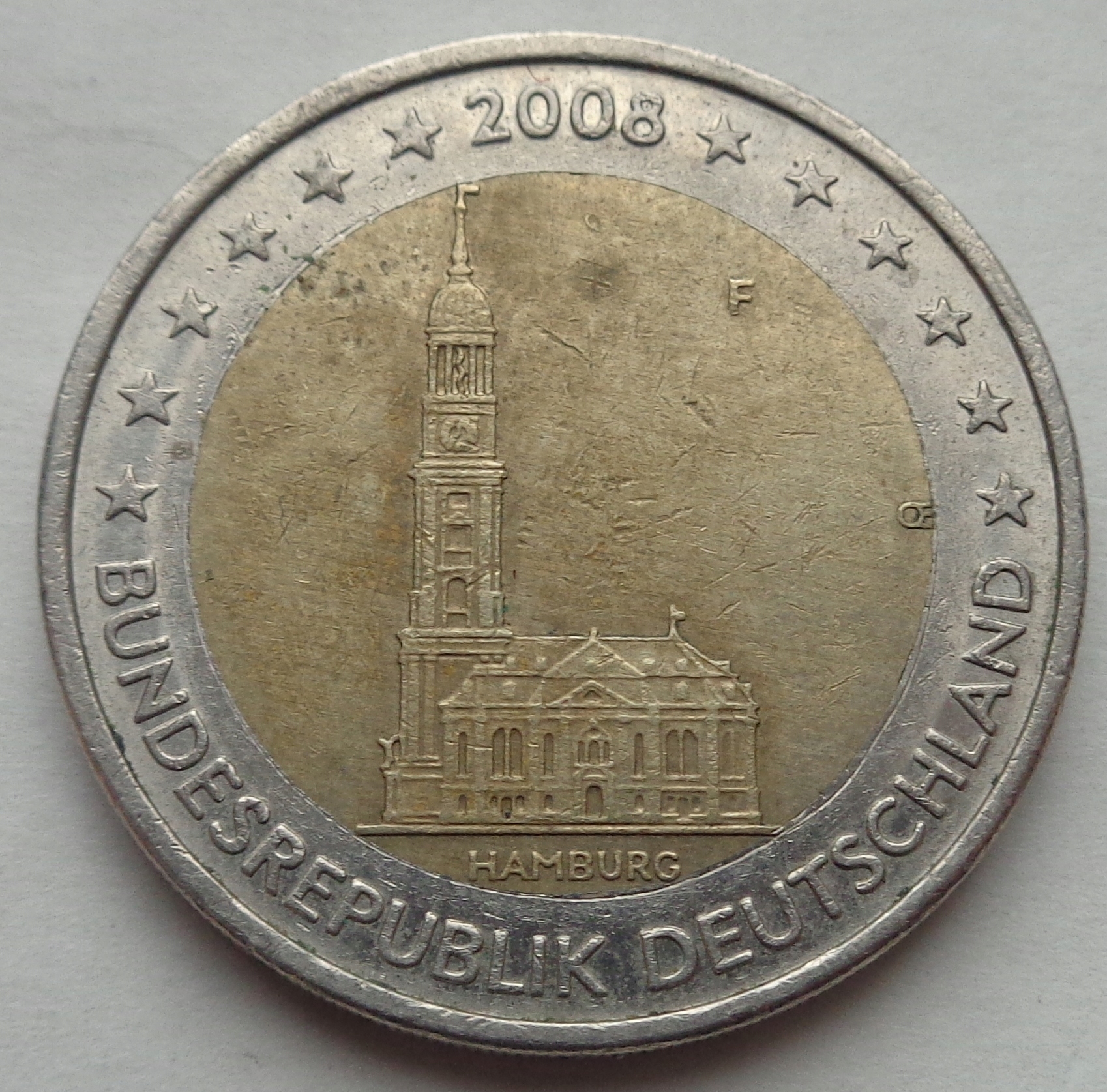 Niemcy - 2 euro - 2008 F - Hamburg
