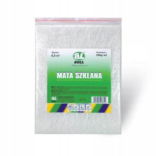 

Mata Szklana Gramatura 300g/m2 Wymiar: 0,5m2