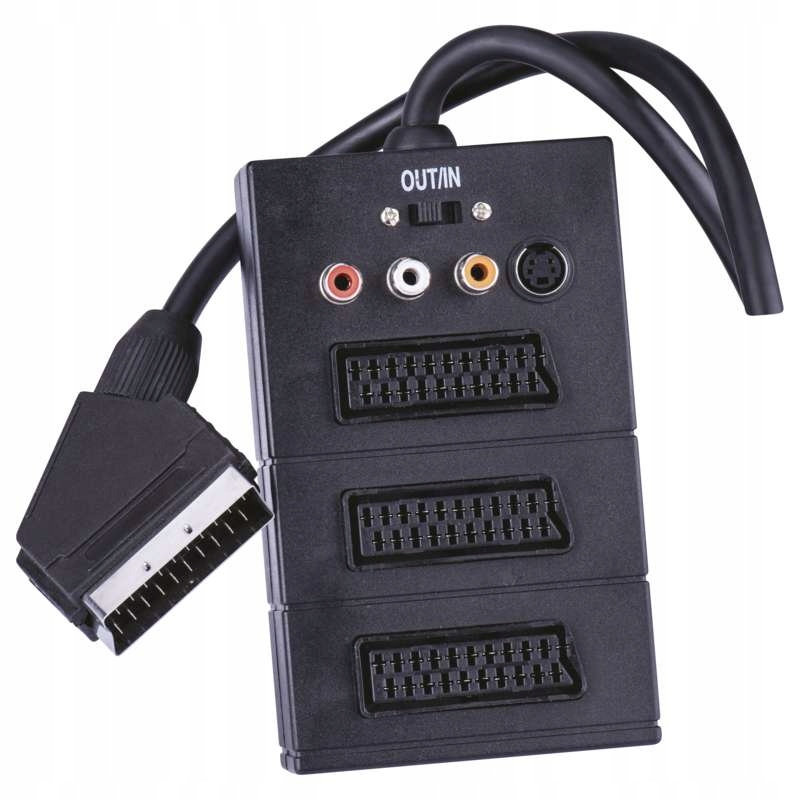 

Przewód Av Scart - 3x Scart + 3x Cinch + 1x Svhs,