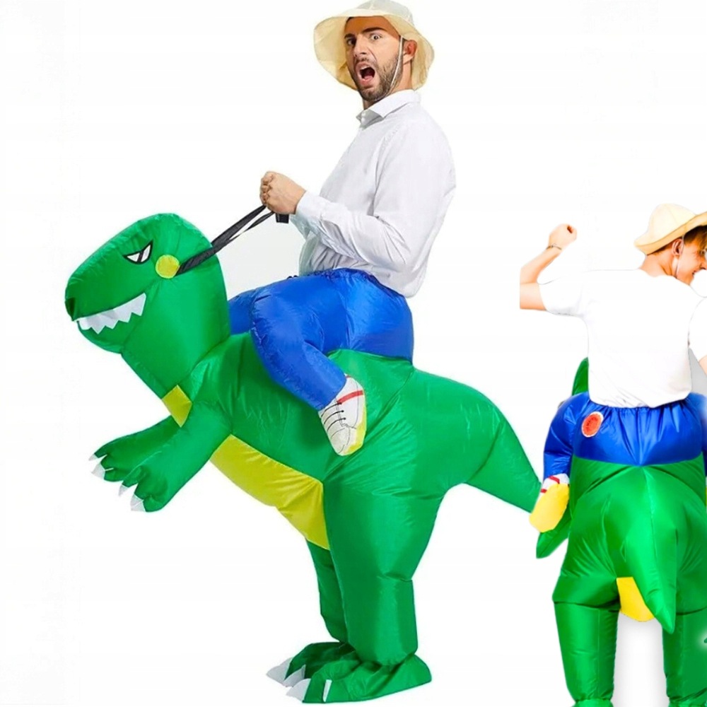 Kostým Nafukovací Kalhoty Dinosaurus Dino Pro Dospělé