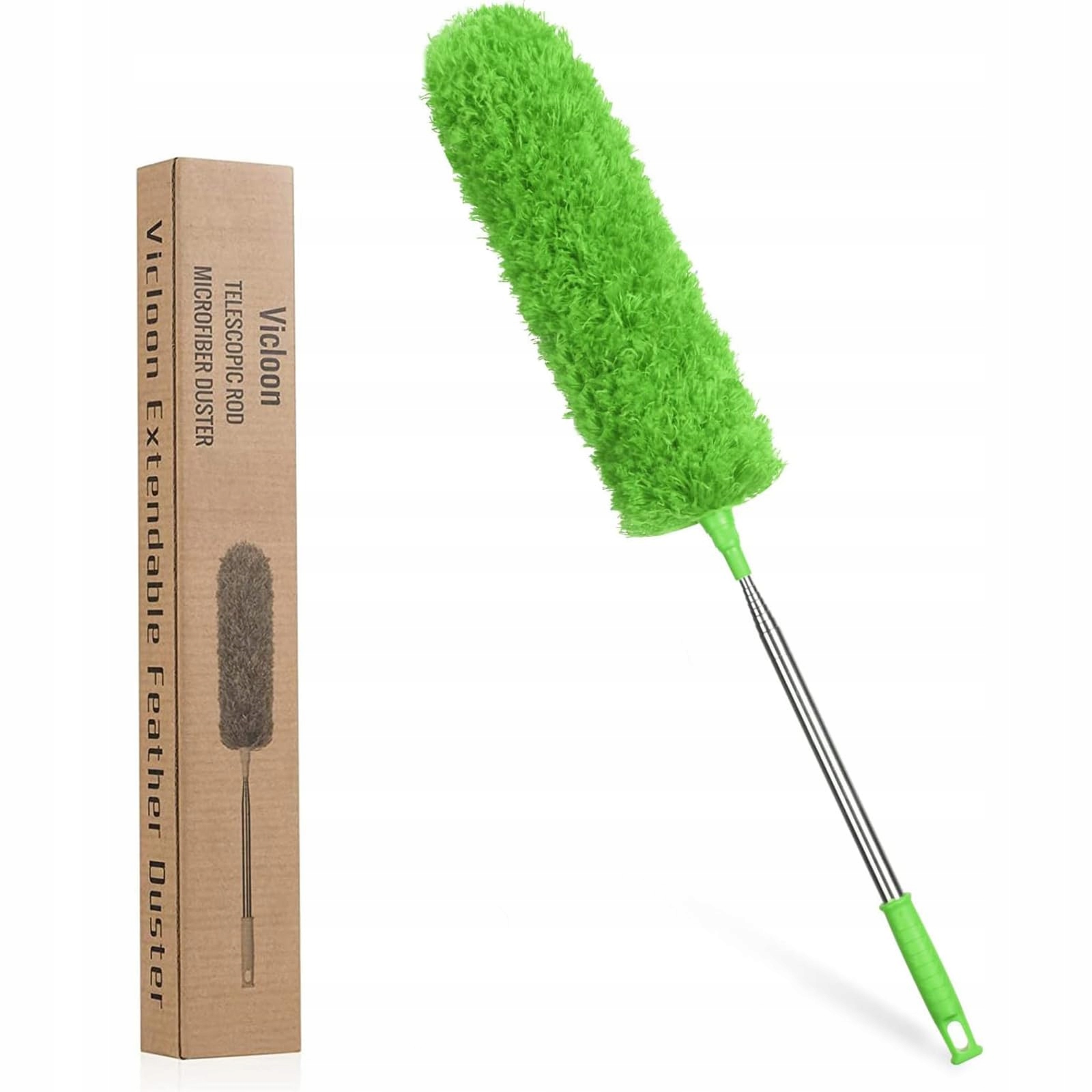 Levně Vicloon Teleskopický Vysavač Mikrovlákno 243 cm Omyvatelný Zelený