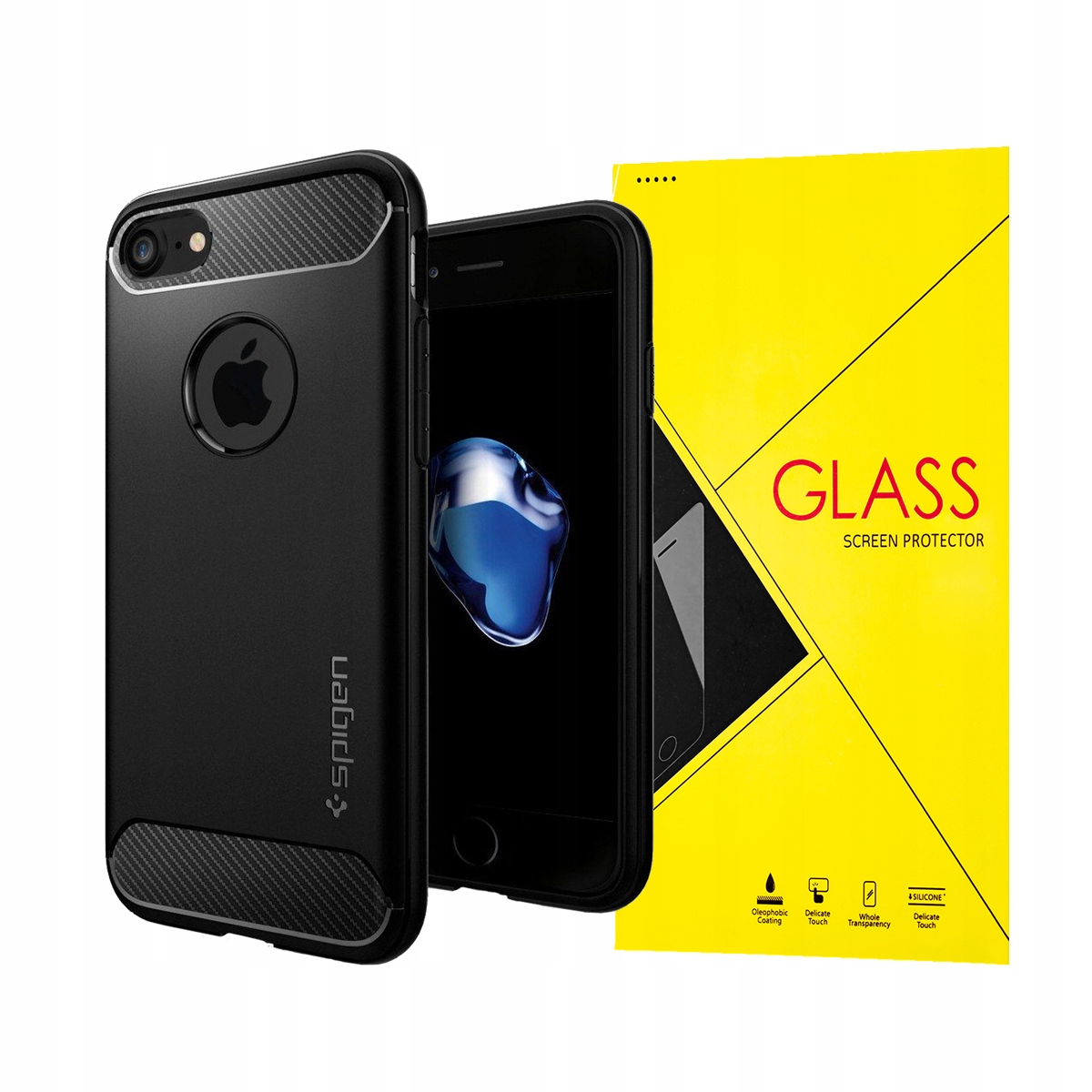 

Spigen Etui Do Iphone 7/8/SE 2020 +szkło Hybrydowe