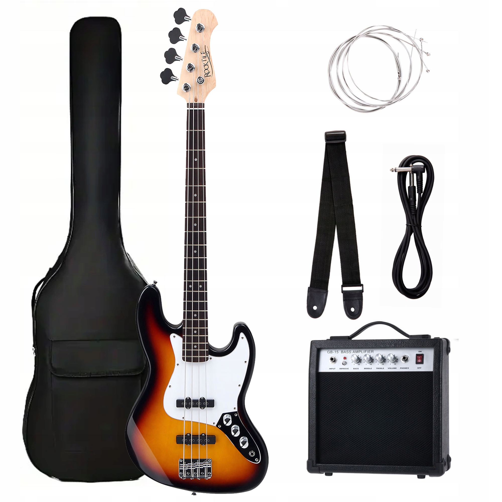 Rocktile Jb E-Bass Set Sunburst