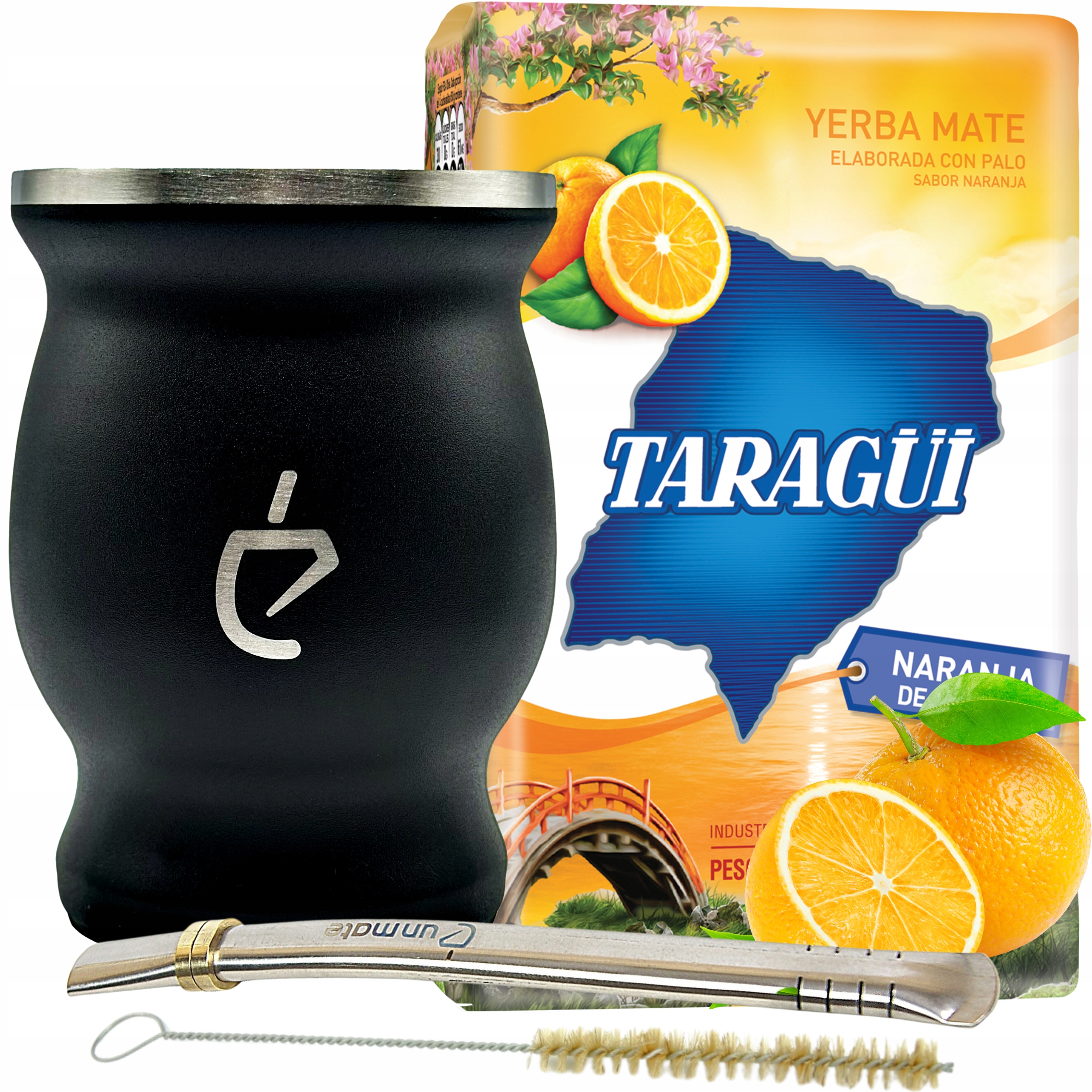 Levně Oranžová sada pro Yerba Mate Taragui terere